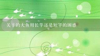 关于钓大鱼用长竿还是短竿的困惑