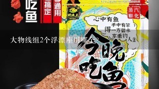 大物线组2个浮漂座用哪个？