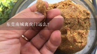 东莞南城离虎门远么？