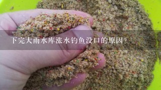 下完大雨水库涨水钓鱼没口的原因？