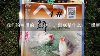 我们钓鱼用的“螺蛳”，到底是什么？“螺蛳”拟列为