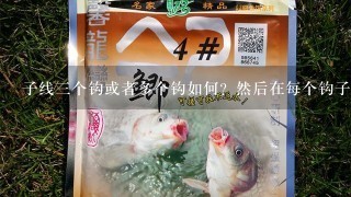 子线3个钩或者多个钩如何？然后在每个钩子的子线上