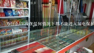 为什么PE线在任何情况下都不能进入漏电保护器