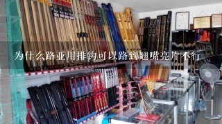 为什么路亚用排钩可以路到翘嘴亮片不行