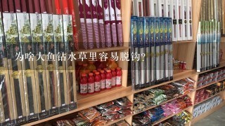 为啥大鱼钻水草里容易脱钩?