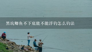 黑坑鲫鱼不下底能不能浮钓怎么钓法