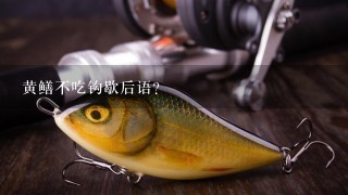 黄鳝不吃钩歇后语？