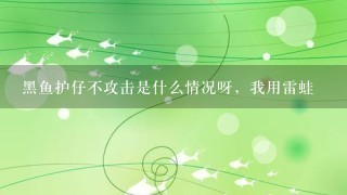 黑鱼护仔不攻击是什么情况呀，我用雷蛙