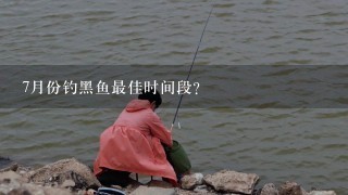 7月份钓黑鱼最佳时间段？