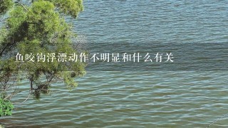 鱼咬钩浮漂动作不明显和什么有关