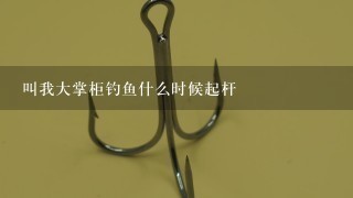 叫我大掌柜钓鱼什么时候起杆