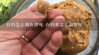 台钓怎么调鱼漂呢 台钓要怎么调整呢