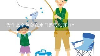 为什么金鱼会在水里整天张开口？