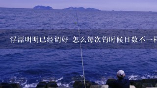 浮漂明明已经调好 怎么每次钓时候目数不1样