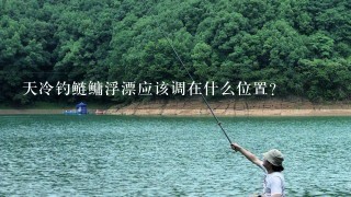 天冷钓鲢鳙浮漂应该调在什么位置？