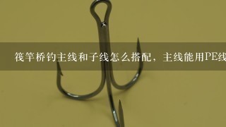 筏竿桥钓主线和子线怎么搭配，主线能用PE线吗? 该怎么选线呢？