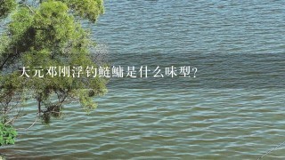 天元邓刚浮钓鲢鳙是什么味型？